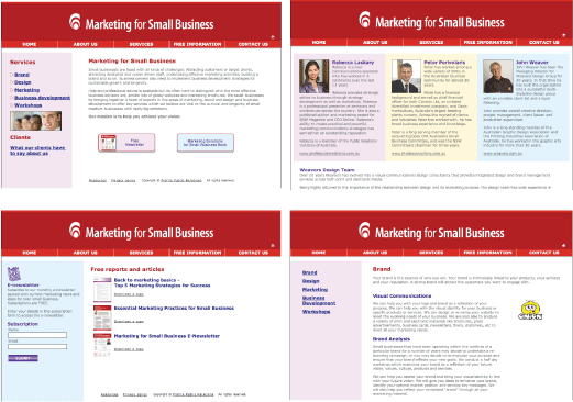 marketing for small business samples